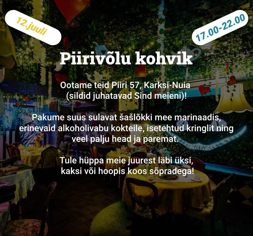Kodukohvikute õhtu - Karksi kihelkonnapäevad 2024